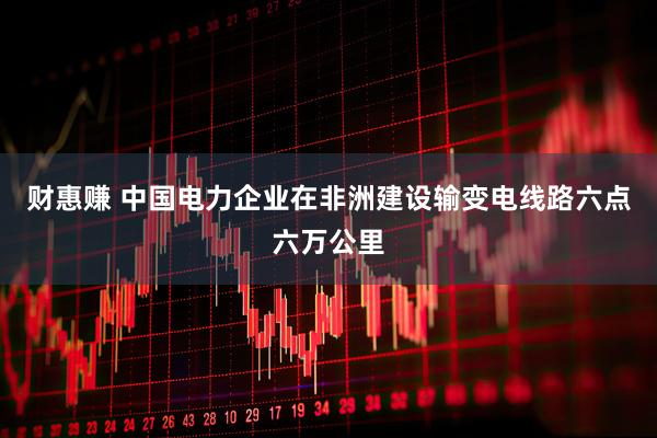 财惠赚 中国电力企业在非洲建设输变电线路六点六万公里